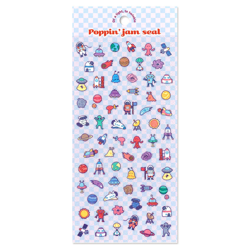 Mind Wave / Colorful Pop Stickers - Planet