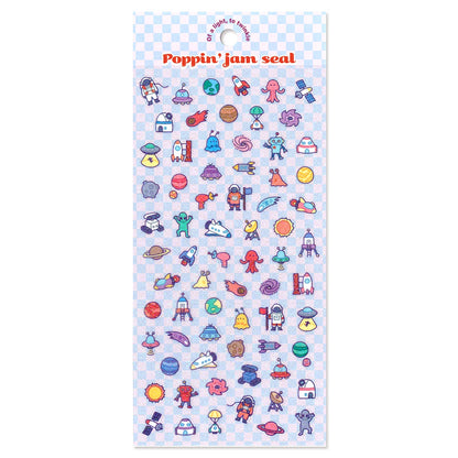 Mind Wave / Colorful Pop Stickers - Planet