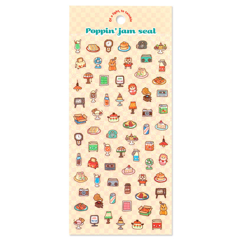 Mind Wave / Colorful Pop Stickers - Retro