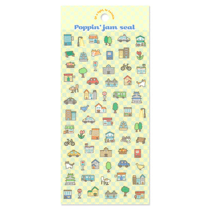 Mind Wave / Colorful Pop Stickers - Town