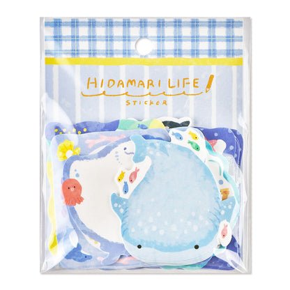 Mind Wave / Hidamari Life Flake Stickers - Sea Life