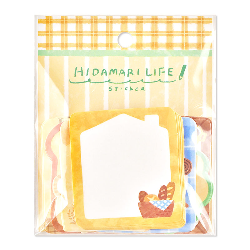 Mind Wave / Hidamari Life Flake Stickers - Bread