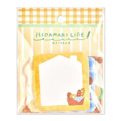 Mind Wave / Hidamari Life Flake Stickers - Bread