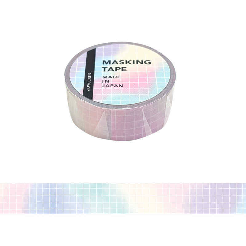 Mind Wave / Washi Tape - Rainbow Checked Pattern