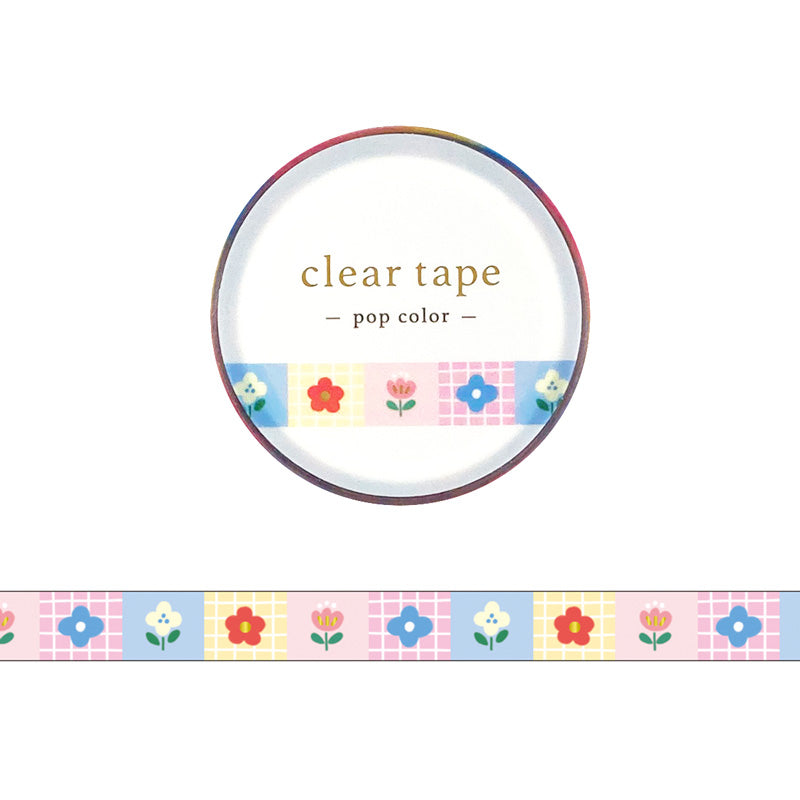 Mind Wave / Shiny Slim Clear Tape - Pop Flower