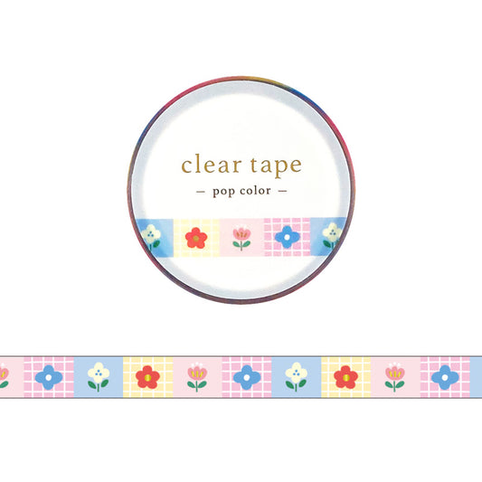 Mind Wave / Shiny Slim Clear Tape - Pop Flower