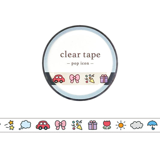 Mind Wave / Slim Clear Tape - Colorful Icons