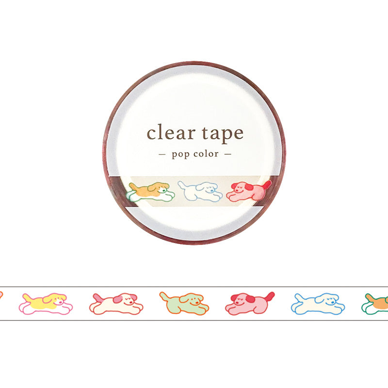 Mind Wave / Slim Clear Tape - Colorful Dogs
