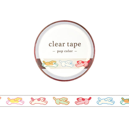 Mind Wave / Slim Clear Tape - Colorful Dogs