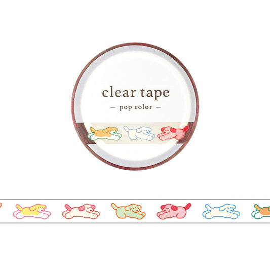 Mind Wave / Slim Clear Tape - Colorful Dogs