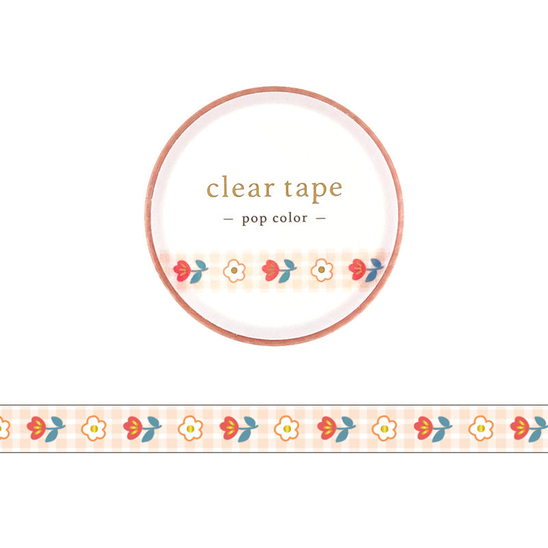 Mind Wave / Shiny Slim Clear Tape - Pop Flower