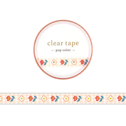 Mind Wave / Shiny Slim Clear Tape - Pop Flower