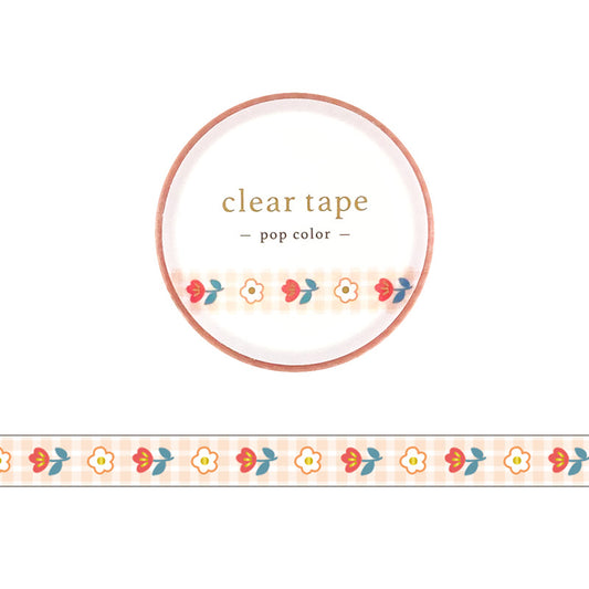 Mind Wave / Shiny Slim Clear Tape - Pop Flower