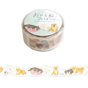 Mind Wave / Die-cut Washi Tape - Sleeping Shiba