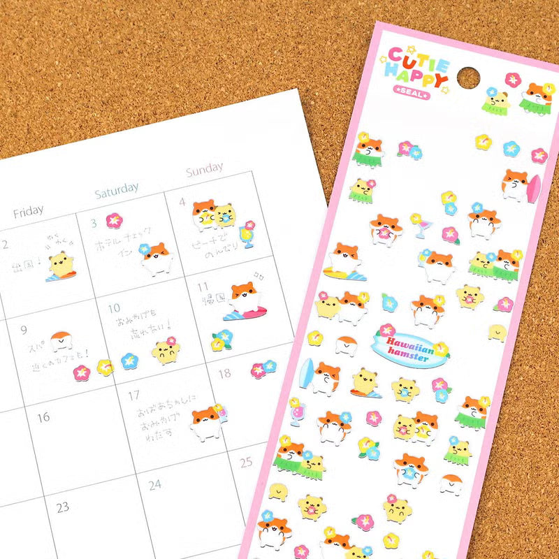 Mind Wave / Cutie Happy Stickers - Hamster