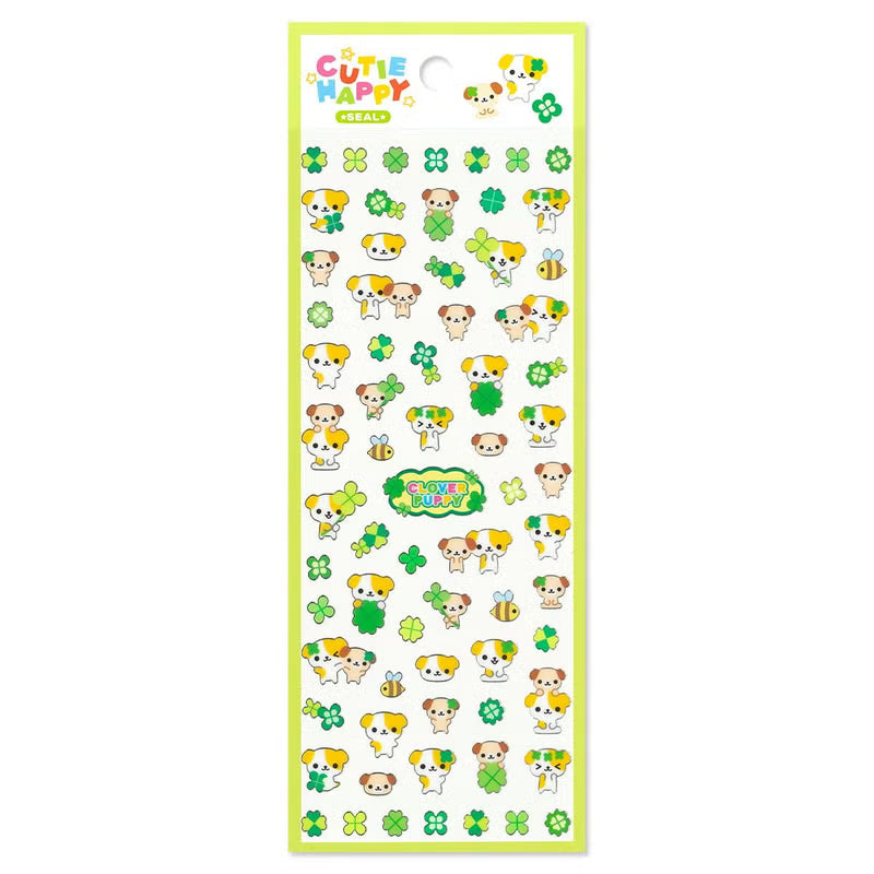 Mind Wave / Cutie Happy Stickers - Clover Puppy