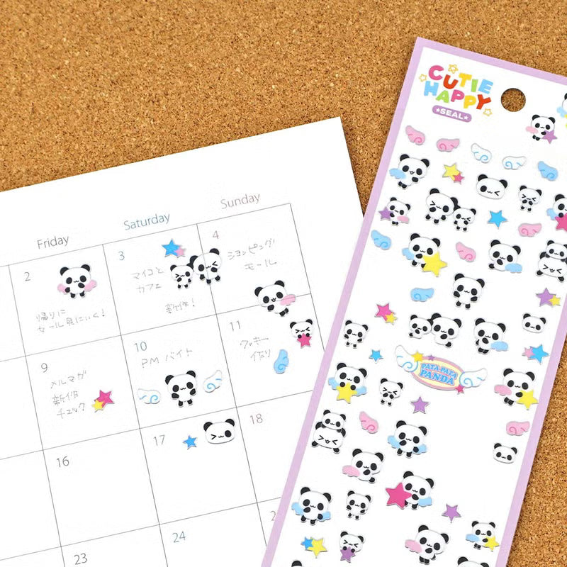 Mind Wave / Cutie Happy Stickers - Flying Panda