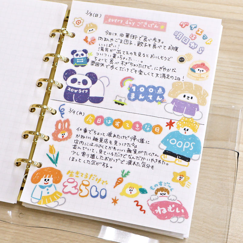 Mind Wave / らくがきーずステッカー「PANDA」