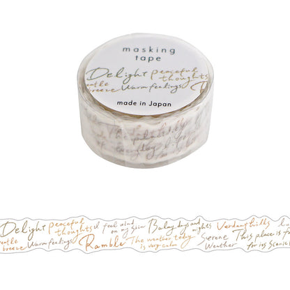 Mind Wave / Die-cut Washi Tape - Letters