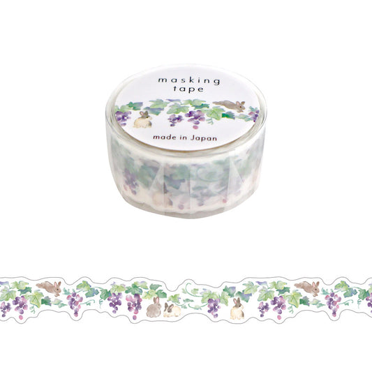 Mind Wave / Die-cut Washi Tape - Grapes