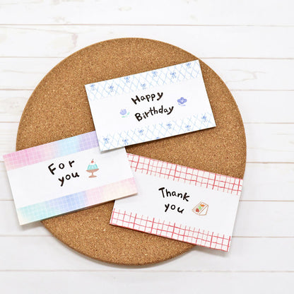 Mind Wave / Washi Tape - Red Checkered Pattern