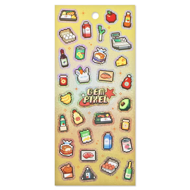 Mind Wave / Gem Pixel Stickers - Shop