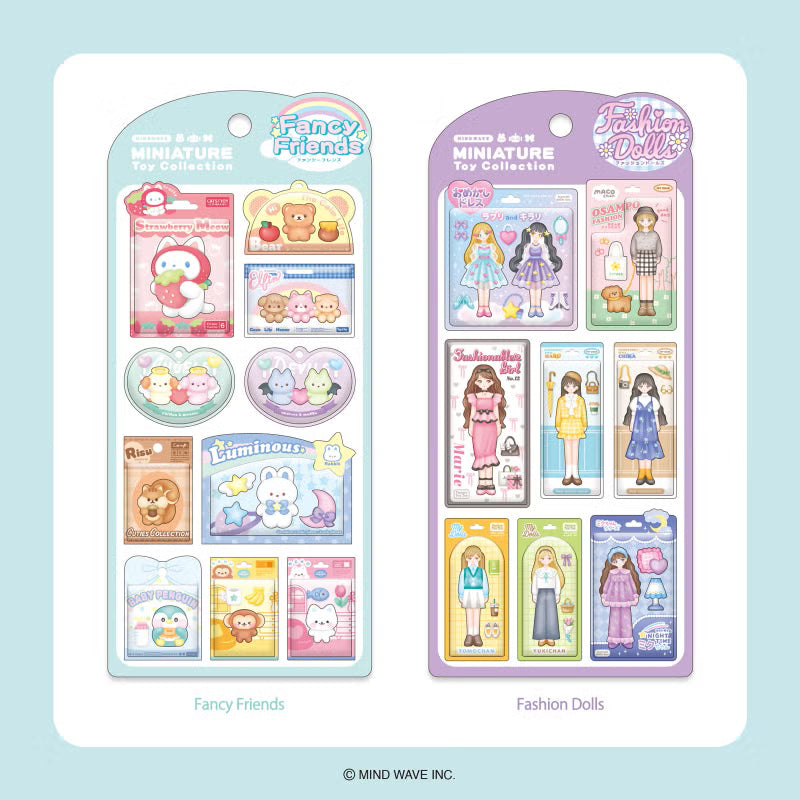Mind Wave / Miniature Toy Stickers - Fashion Dolls