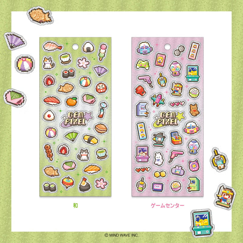 Mind Wave / Gem Pixel Stickers - Game Center