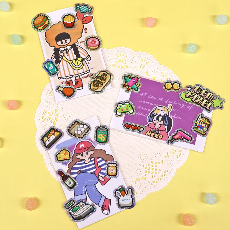 Mind Wave / Gem Pixel Stickers - Home
