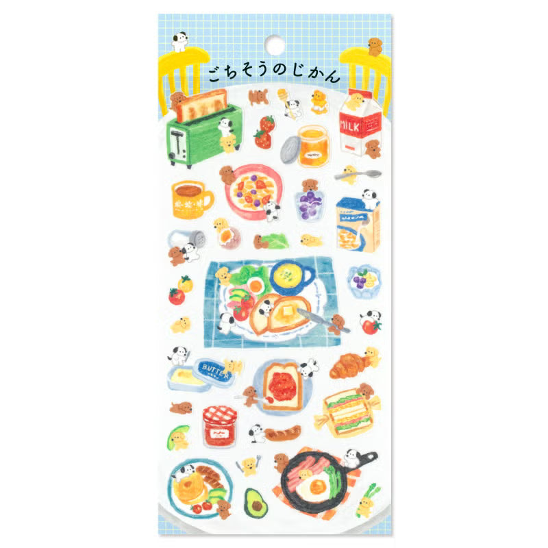 Mind Wave / Petit Animal Stickers - Dog & Breakfast