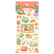 Mind Wave / Petit Animal Stickers - Cat & Dinner