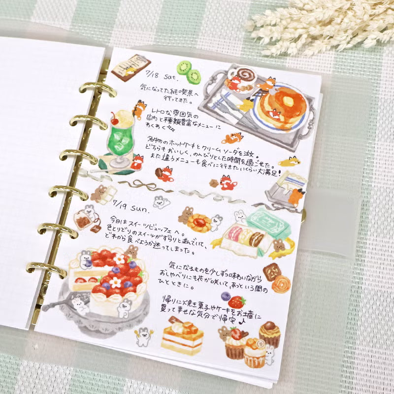Mind Wave / Petit Animal Stickers - Bunny & Sweets