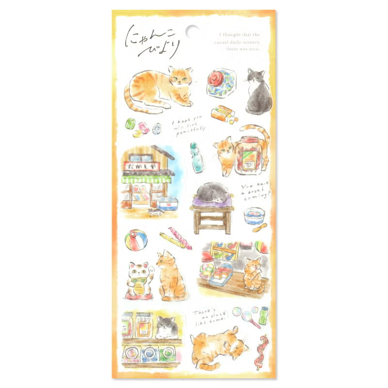 Mind Wave / Cat's Life Stickers - Sweets Shop