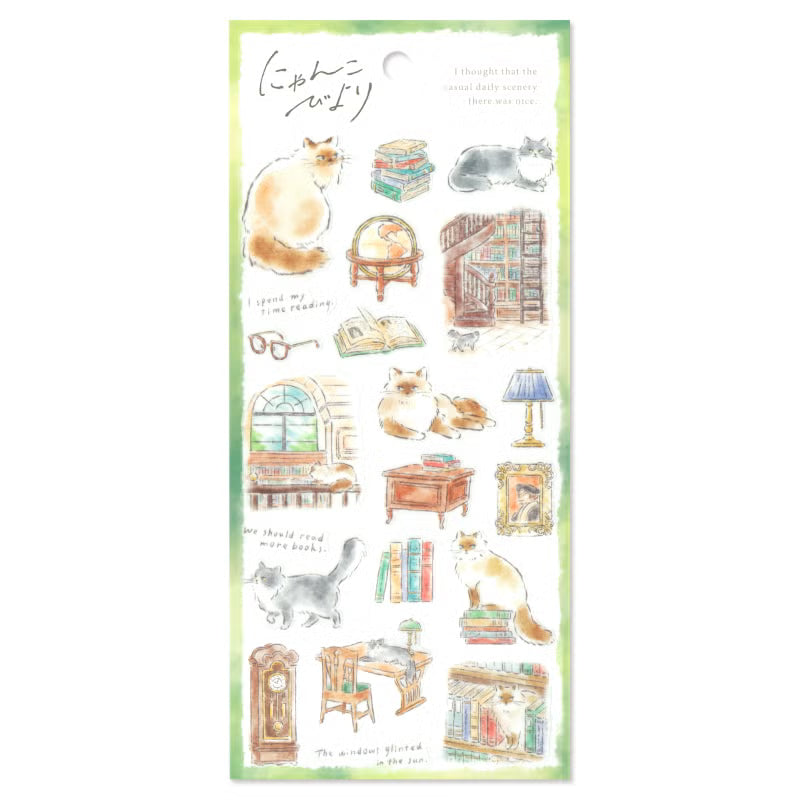 Mind Wave / Cat's Life Stickers - Library