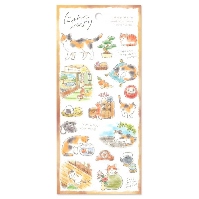 Mind Wave / Cat's Life Stickers - Cozy Home