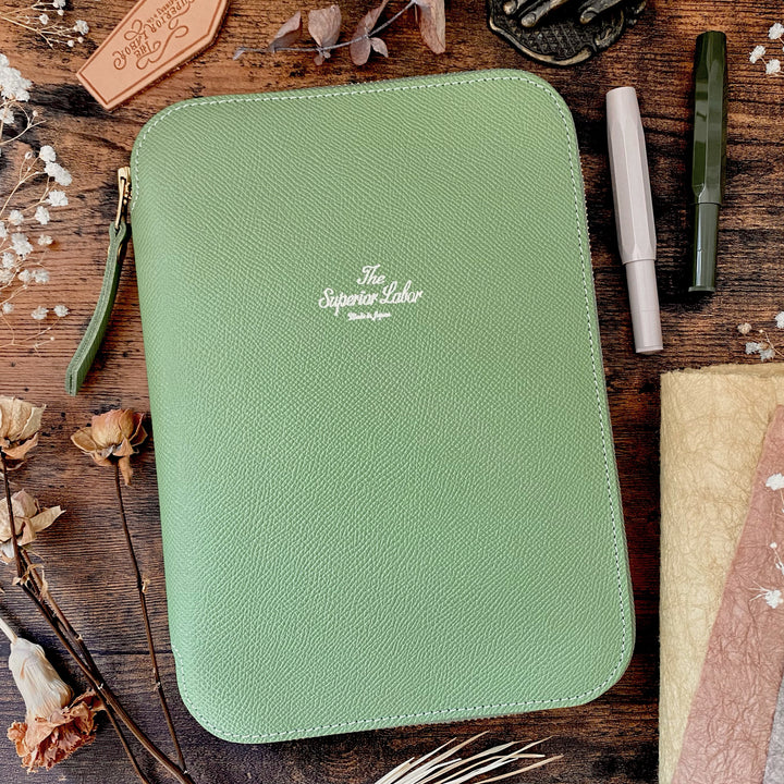 Limited Edition Calf A5 Zip Organizer - Green