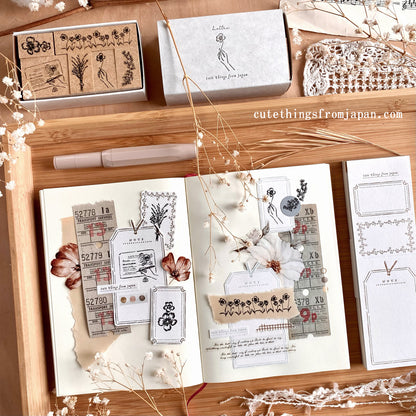 CTFJ x Oeda Letterpress Rubber Stamp Set - Letter
