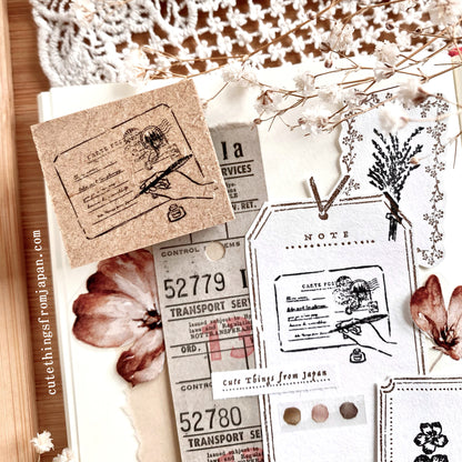 CTFJ x Oeda Letterpress Rubber Stamp Set - Letter