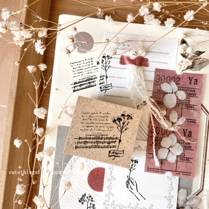 CTFJ x Oeda Letterpress Rubber Stamp Set - Music