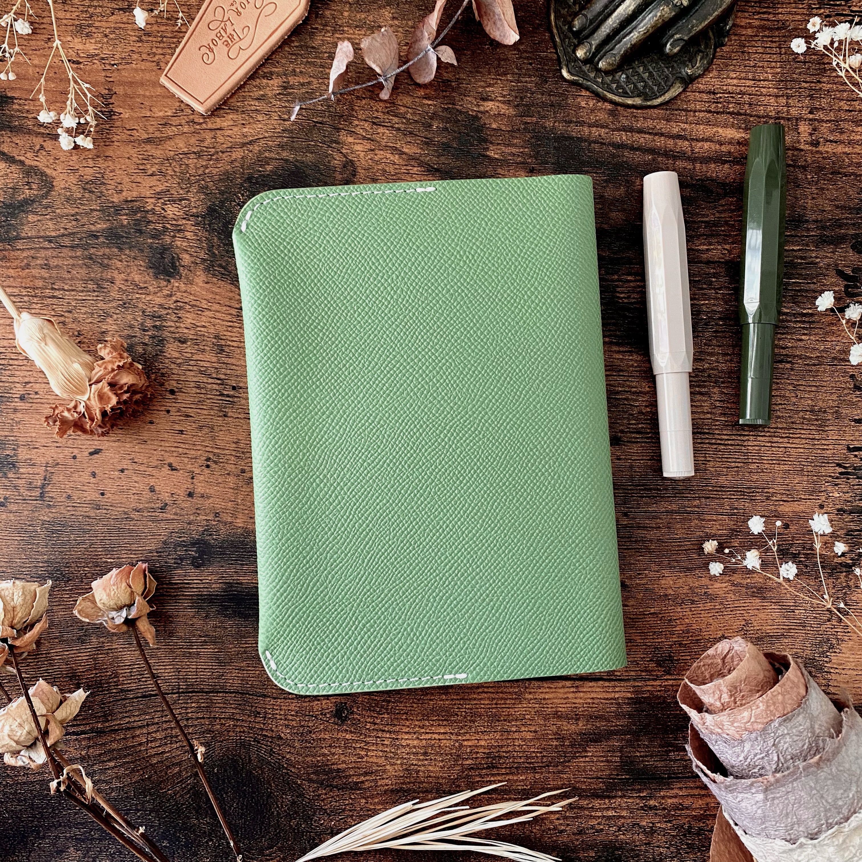 Limited Edition / The Superior Labor / Calf Leather Notebook Cover (A6) - Green