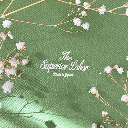 THE SUPERIOR LABOR / シュペリオールレイバー カーフレザーノートカバー【グリーン・A６】