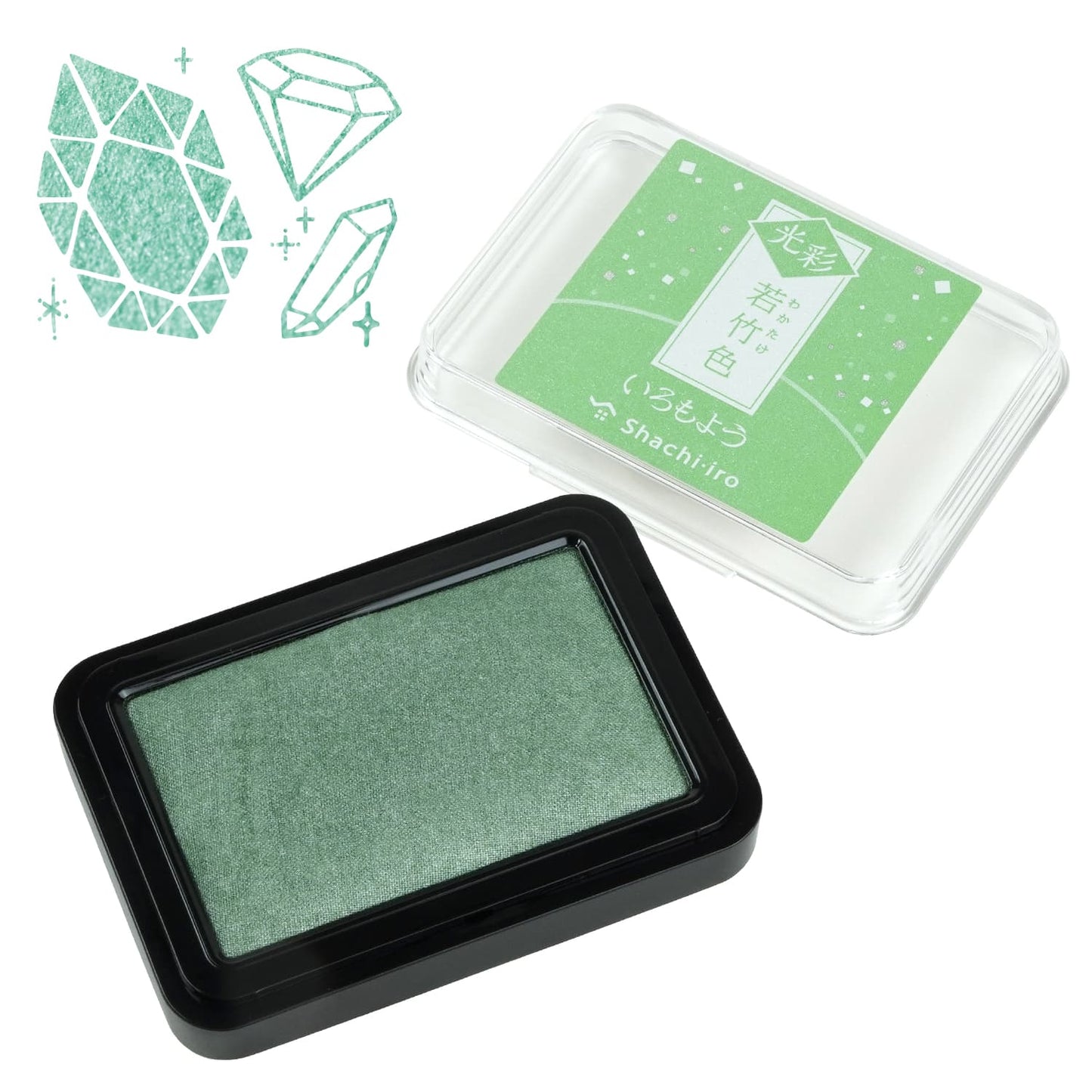 Shiny Iromoyo Stamp Ink - 若竹色 (Light Green)