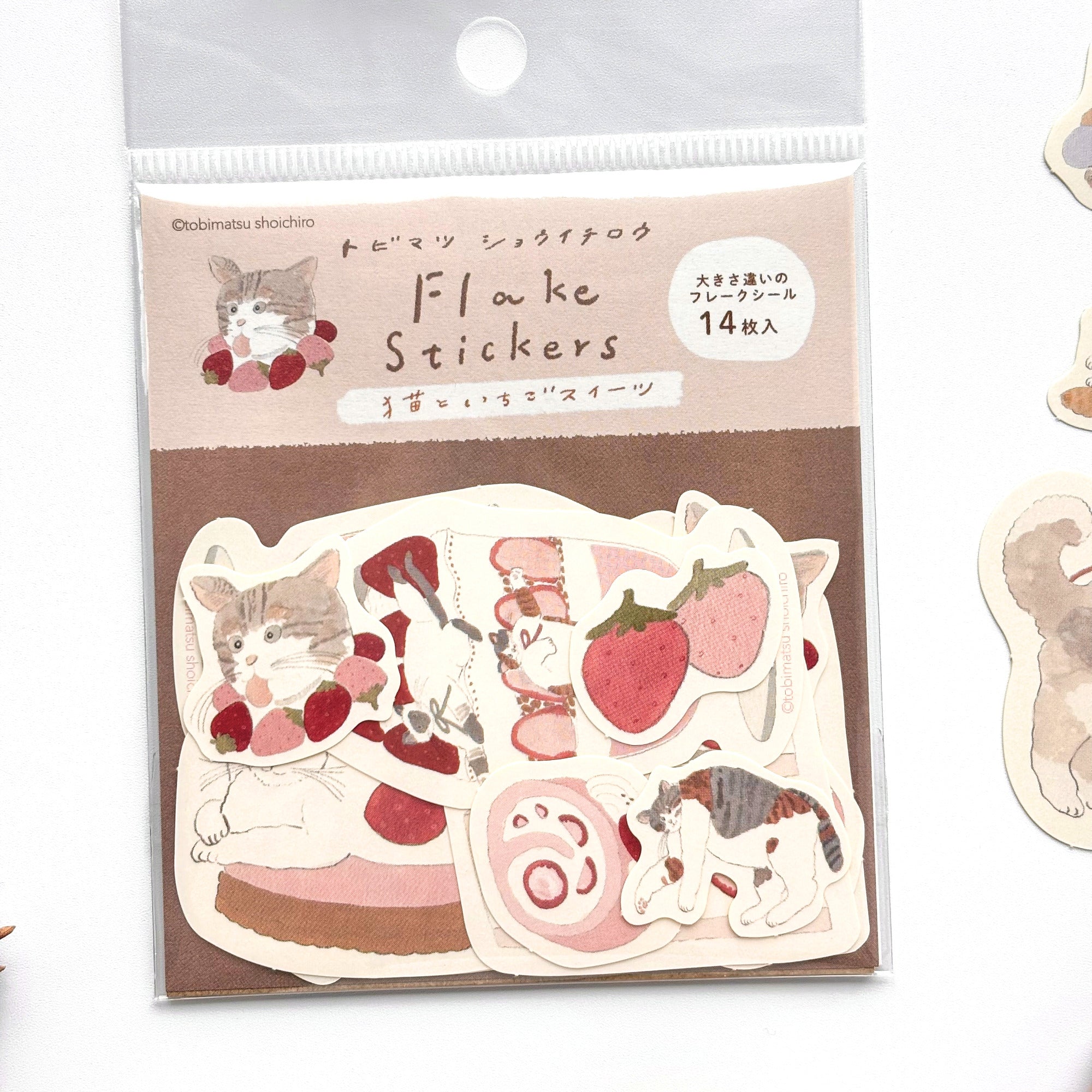 [Limited Edition] Shoichiro Tobimatsu / Flake Stickers - Sweets