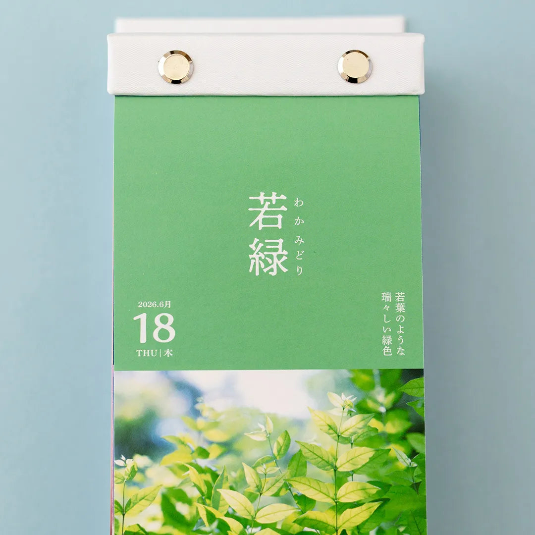 2026 Calendar - 365 Japanese Colors