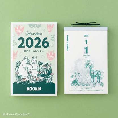 2026 Moomin One-day-a-page Himekuri Calendar (Regular Size)