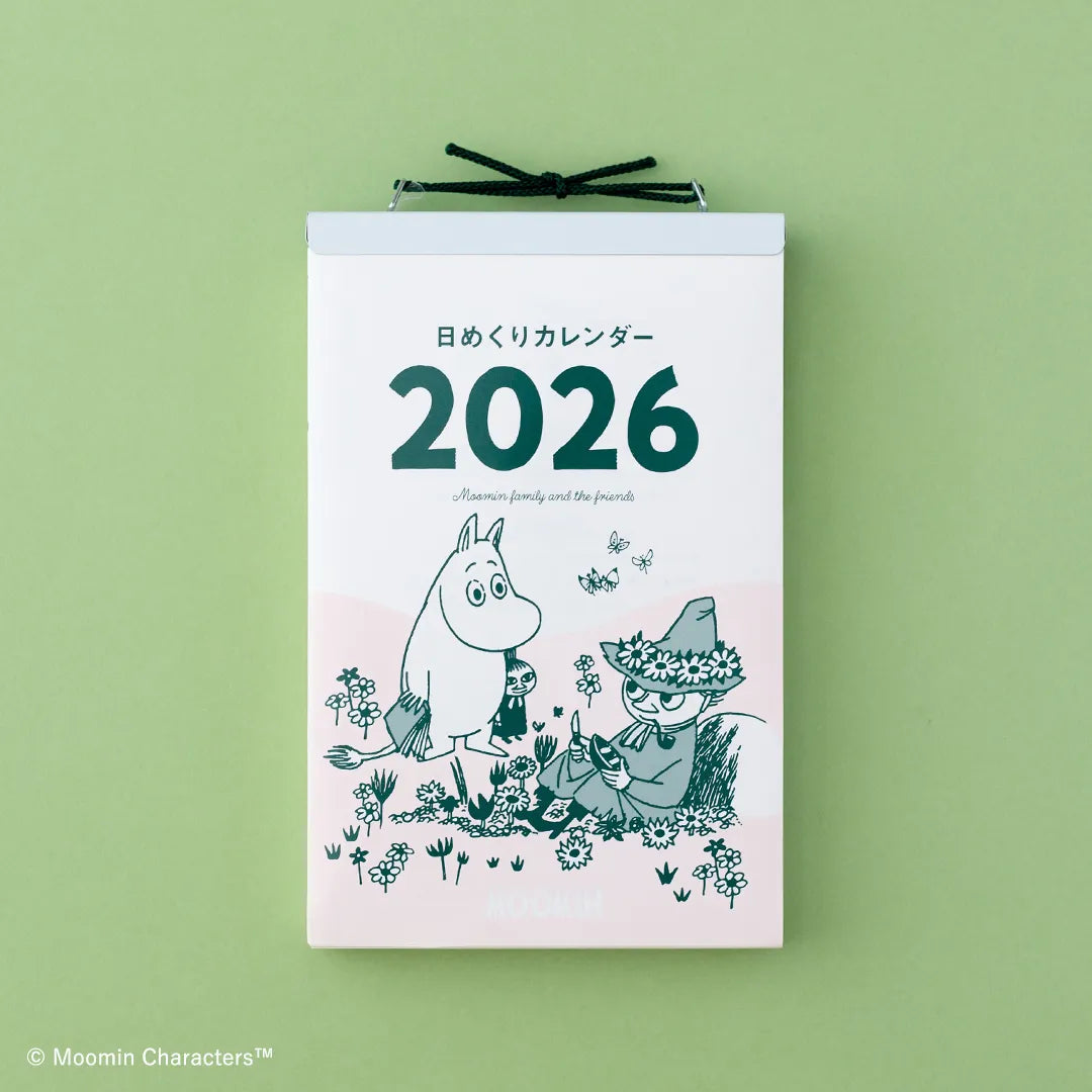 2026 Moomin One-day-a-page Himekuri Calendar (Regular Size)
