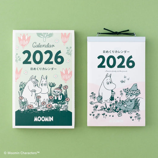2026 Moomin One-day-a-page Himekuri Calendar (Regular Size)