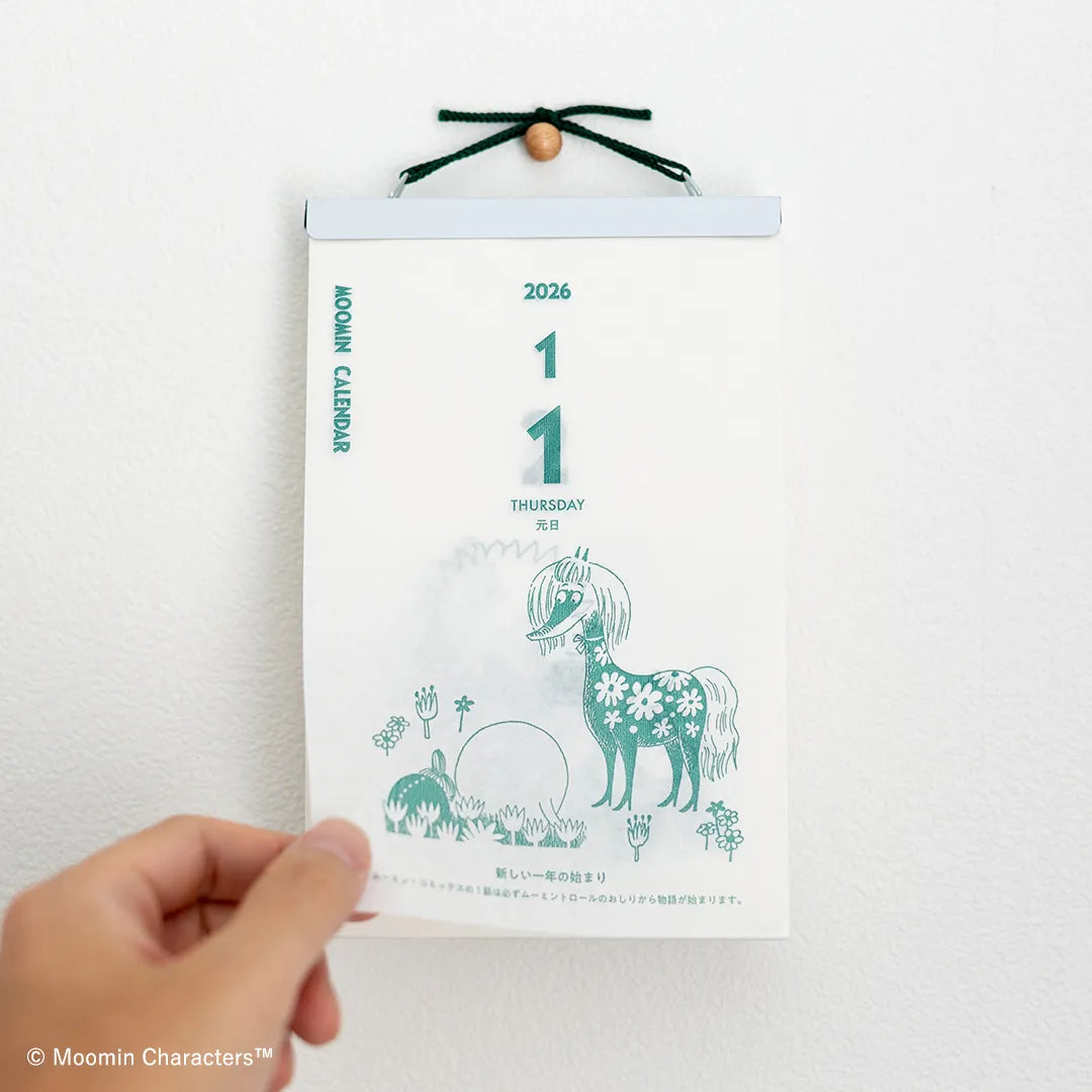 2026 Moomin One-day-a-page Himekuri Calendar (Regular Size)