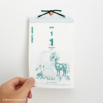 2026 Moomin One-day-a-page Himekuri Calendar (Regular Size)