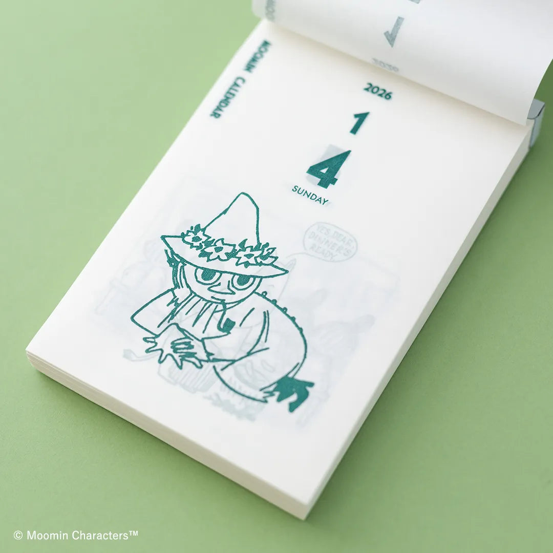 2026 Moomin One-day-a-page Himekuri Calendar (Regular Size)